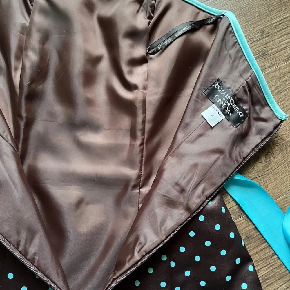 Vintage Jessica McClintock for Gunne Sax Strapless Party Dress, Size 3 - Picture 6 of 10